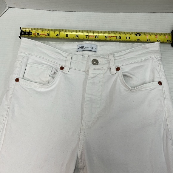 Zara White Bootcut Jeans Size 6 - Picture 6 of 11